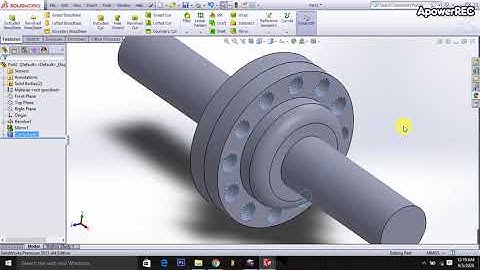 Solid Works  Tutorials Flange Coupling  Part-01 - Redesign Engineering