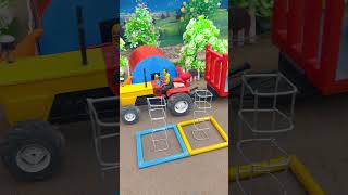😱Diy Real Working Mini Tractor Making Cement Pillar | Amazing Diy construction machine 🚜#shorts