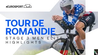 COMFORTABLE WIN 👏 | Tour of Romandie Stage 3 Highlights | Eurosport Cycling