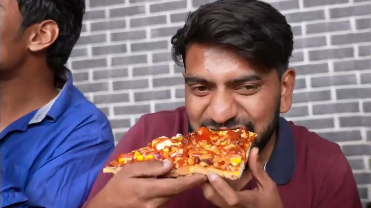 Ate Biggest Pizza Slice In The World  Pizza Eating Challenge