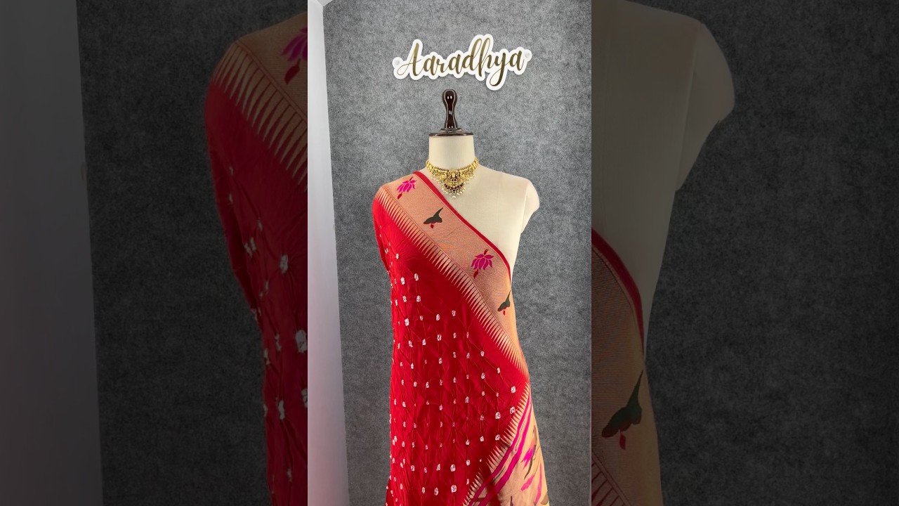 Soft Viscose Rich Paithani Patola Fusion Saree