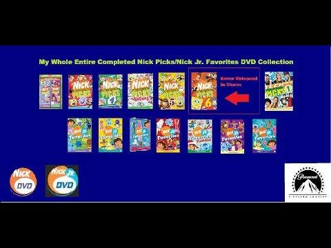 My Completed Nick Picks Nick Jr Favorites Dvd Collection Youtube