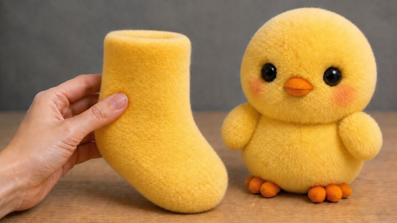 Handmade Sock Chicks 🐥No Sewing Machine Needed / Super Easy