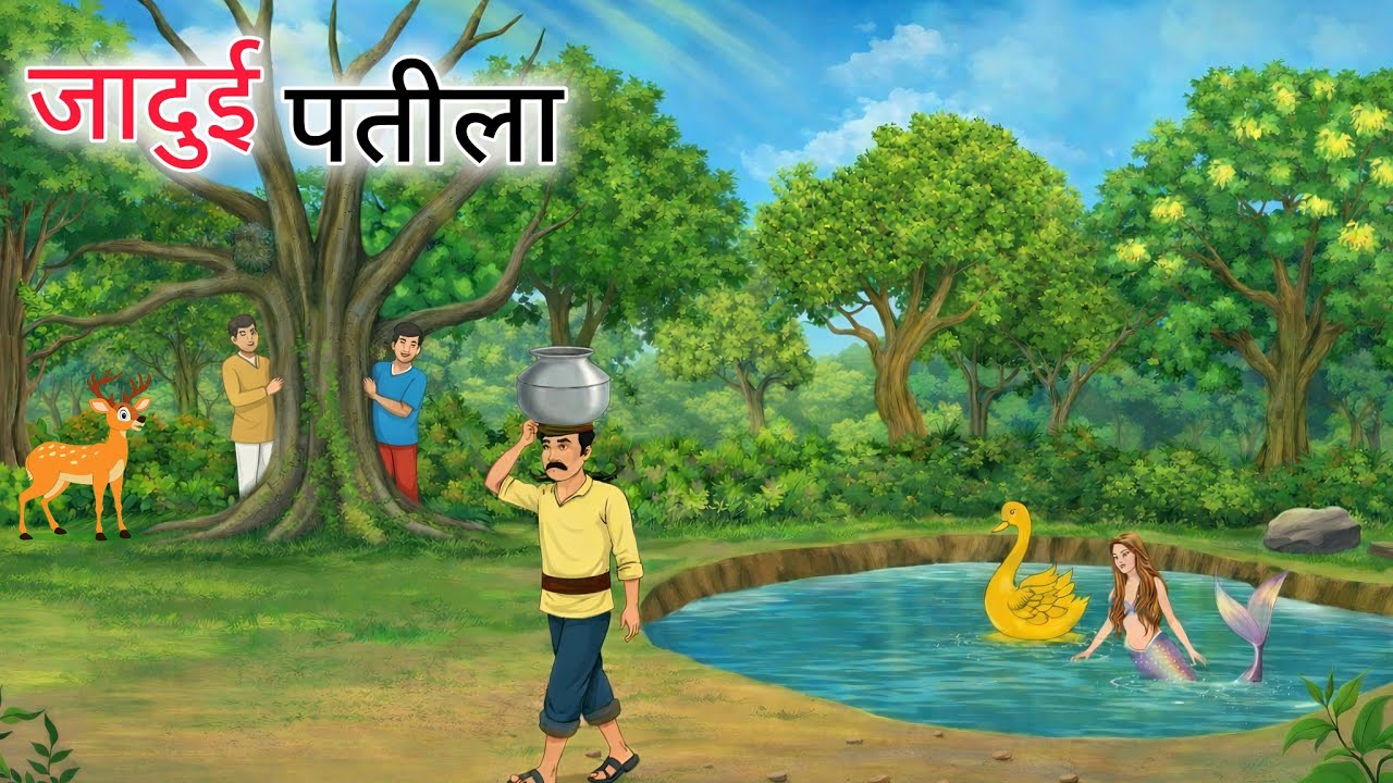 जादुई पतीला और तीन लालची दोस्त | जादुई पतीला की सच्चाई | hindi animated story | hindi kahaniyan