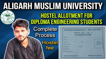 amu hostel allotment for Diploma engineering/ B.E 2023 | amu Physical counselling 2023 #aligarhtech