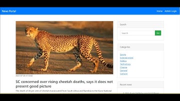 News portal using php codeigniter