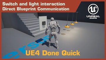 Direct Blueprint Communication UE4 - Switch and Lights Interaction | UE4DQ
