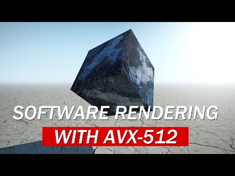 Real-time software rendering with AVX-512