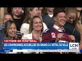 Victoire de Montréal: les championnes célébrées à l’hôtel de ville