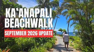 Kaanapali Maui Beachwalk Tour - Resort Views, Beach Conditions & Path Detours