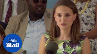 Famous Natalie Portman delivers the keynote address at Harvard - Daily Mail Profile