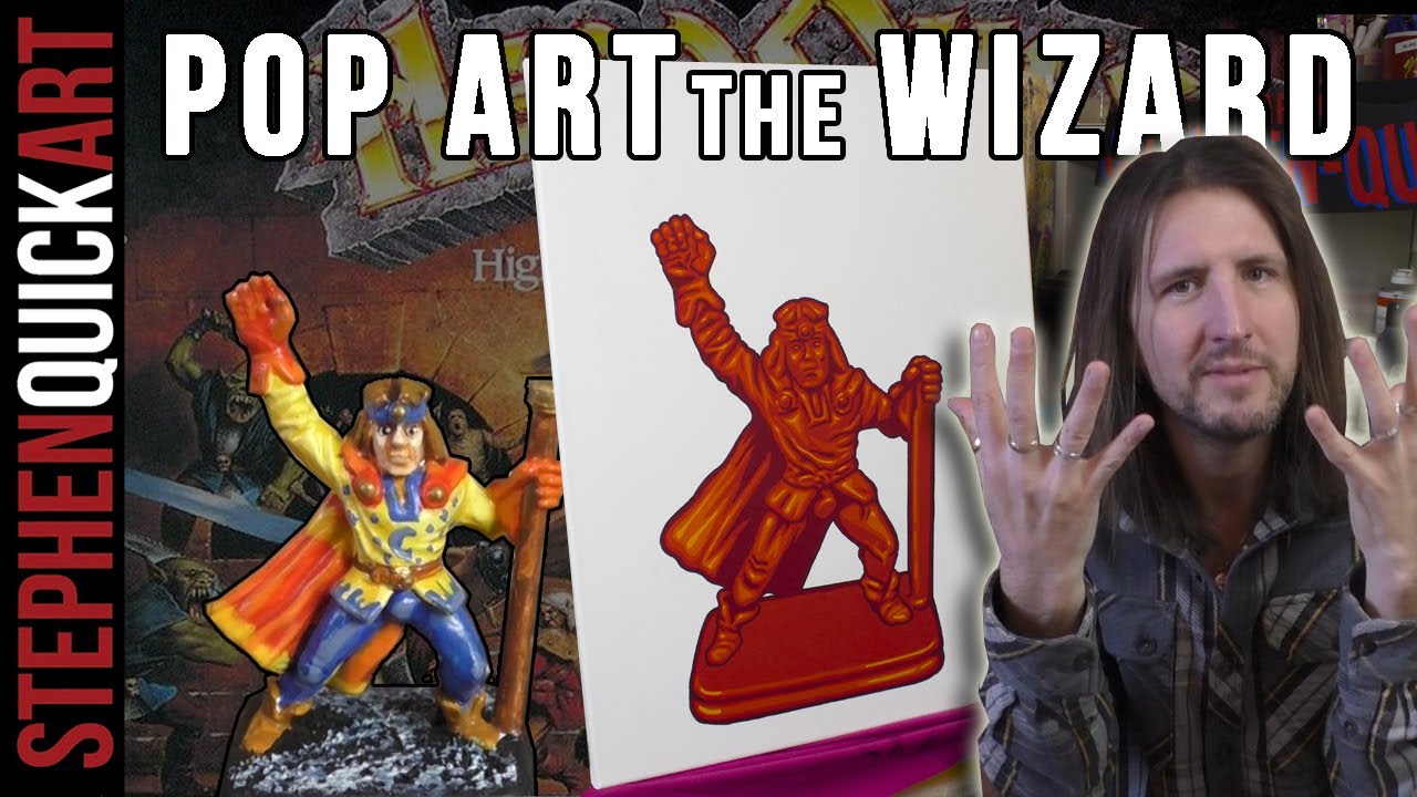 I Painted the HeroQuest Wizard in Pop Art Style