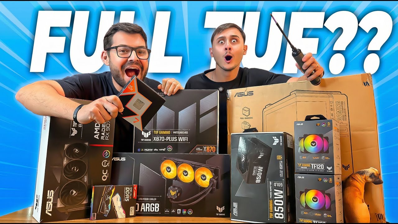 Montamos PC GAMER INSANO FULL TUF pro FILHO DO CHEFE da ASUS no Brasil