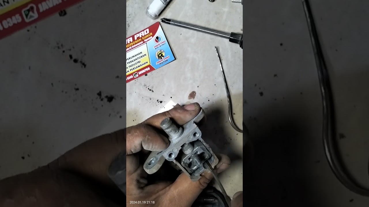 cara bongkar kunci kontak mio j