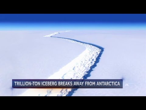 南极洲大型冰山断裂，地形永久改变
