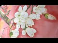 Miu art studio uk is going live how to paint white flowers in silk scarf