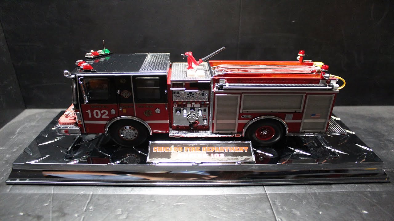 CODE3 コード3 シカゴ消防署 完成品 ジオラマ 1:32 Code 3 Chicago Fire Department Engine 102 Unboxing