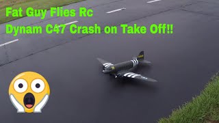 Dynam C47 Torque Roll Crash at take off!!