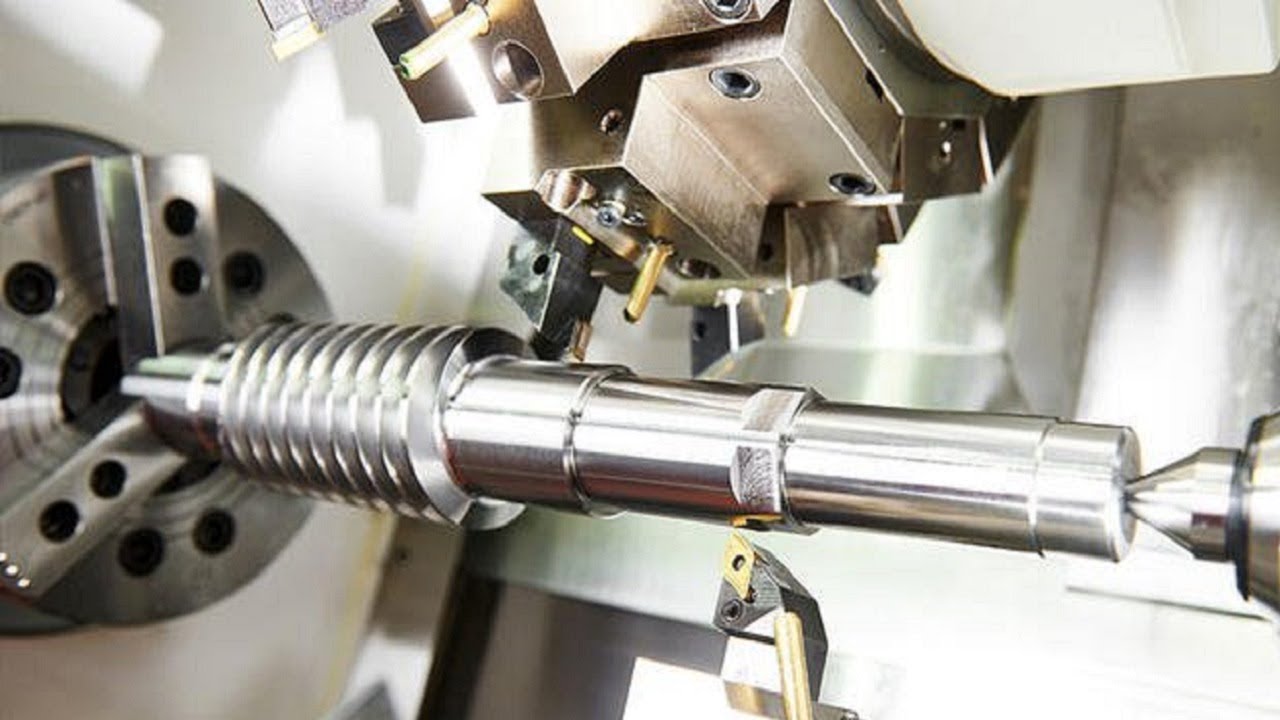 Modern High Speed CNC Lathe Machine Working, CNC Milling Machine Metal