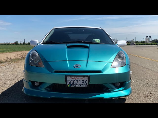 Installing a Greddy Gracer front lip on my Toyota Celica GT-S - YouTube