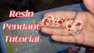 Resin pendant for Beginners | Full Tutorial |