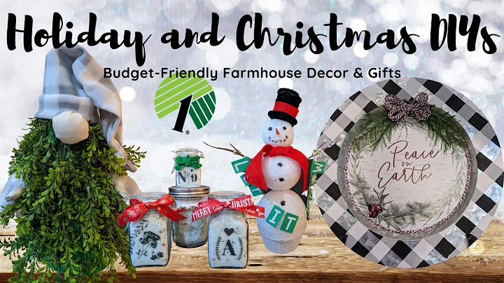 DOLLAR TREE CHRISTMAS DECORATION & GIFT DIYS | FRIEND FRIDAY HOP