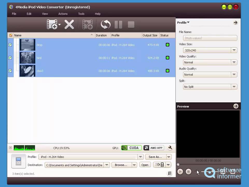 4Media iPod Video Converter video demo