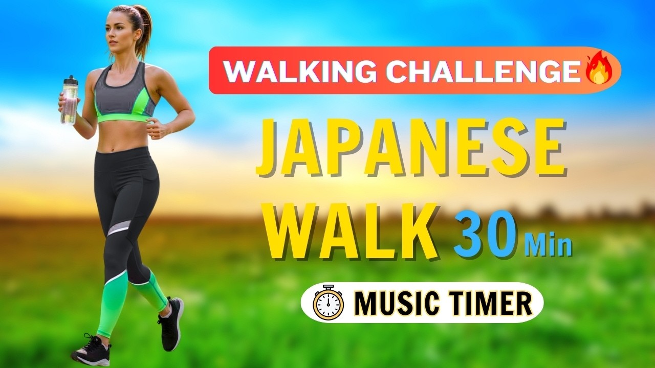 🔥 30-Min Japanese Walking Workout at Home 🚶‍♀️ Low-Impact Cardio to Burn Belly Fat Fast