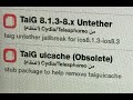 حل مشكلة عدم تحديث اداة Taig 8 1 3 8 X Untether بالسيديا لاصدار 8 3 