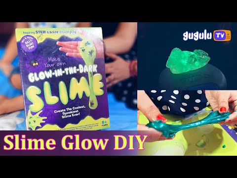 How to make Glow In The Dark Slime DIY Toy | Slime Making Experiment