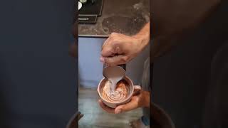 latte art Rosetta tutorial capucino baristalatteart coffeelover rosettalatte barista