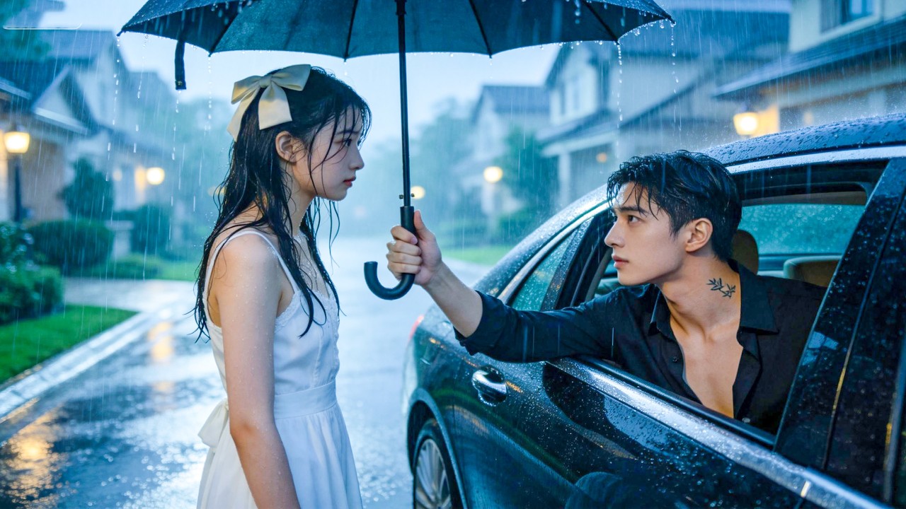 Abandonada en la Lluvia,Lista para Morir—El CEO Frío Le Da un Paraguas，Se Convierte en su Protector