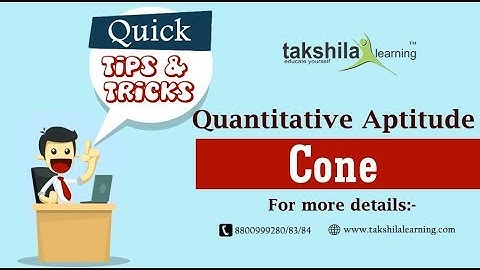 (Cone) Shortcuts to solve Quantitative Aptitude Questions in Bank & Govt Exams  - Quant Shortcuts