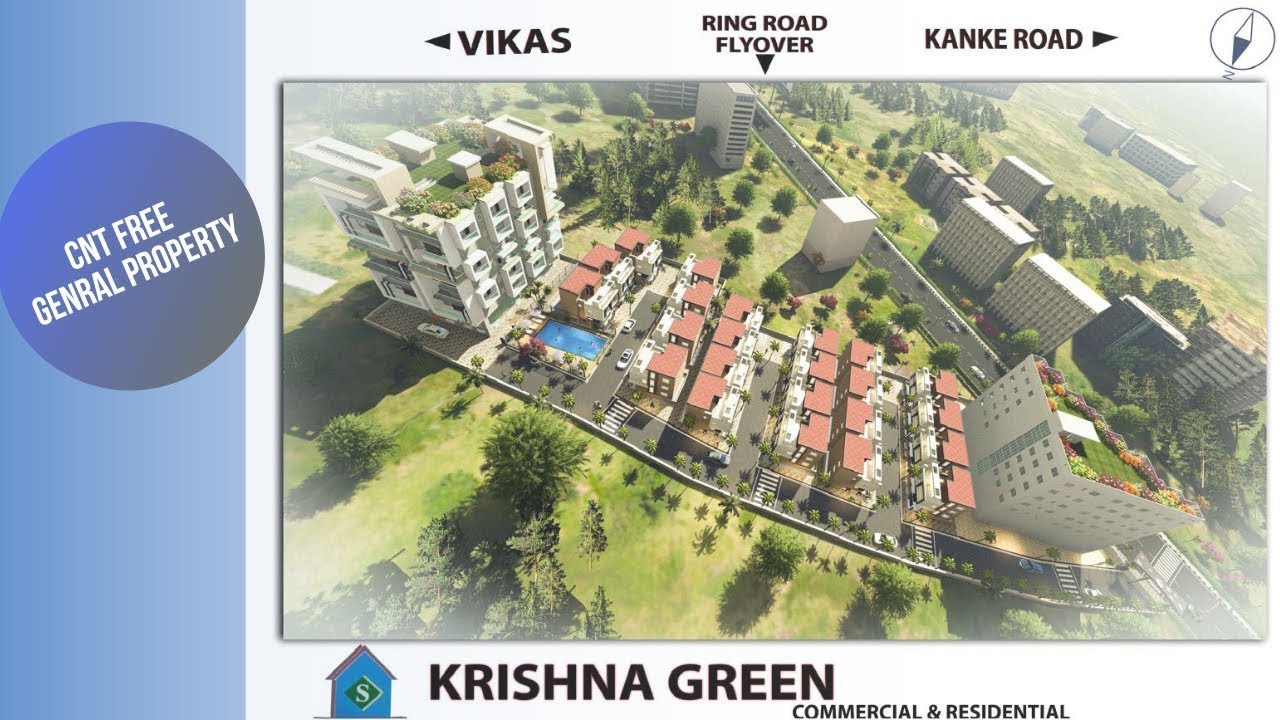 Luxury Villas KRISHNA GREEN'S Township Project Which Includes Triplexes Flats & commercials Ranchi.