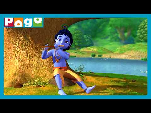 Radha Dances To Krishna's Flute!🌸🪈| Little Krishna🤩| English Cartoon | Radha & Krishna Special​