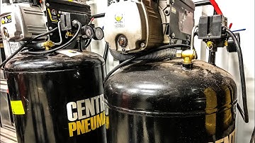 Dual Air Compressor Set up for Small Shop