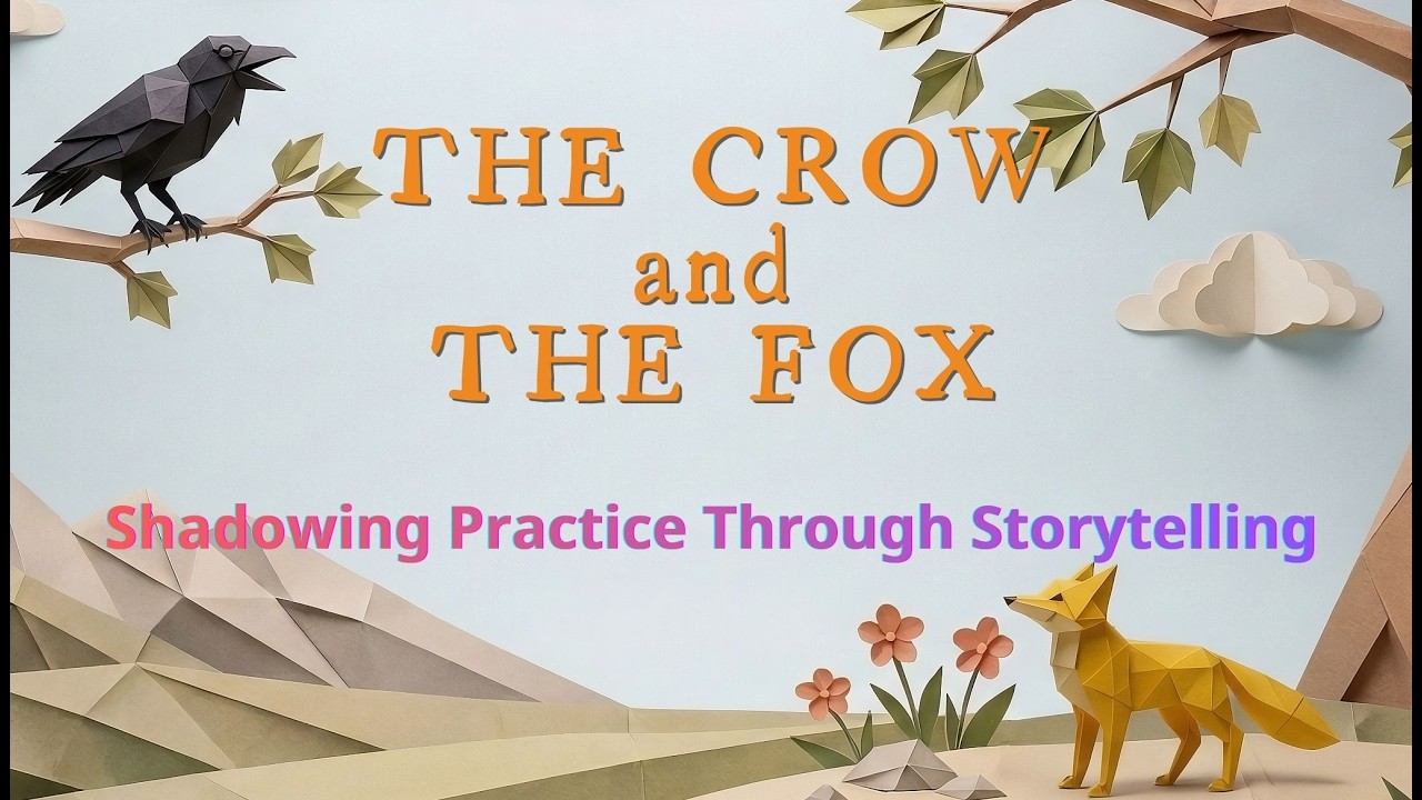 The Crow and the Fox | English Shadowing Practice