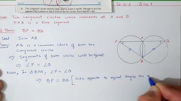 Q.9 Ex.10.6 (optional) Chapter:10 Circles | Ncert Maths Class 9 | Cbse