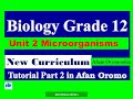 New Curriculum Biology Grade 12 Unit 2 Microorganisms Tutorial Part 2 In Afan Oromo New Curriculum Biology Grade 12 Unit 2 Microorganisms Tutorial Part 2 In Afan Oromo