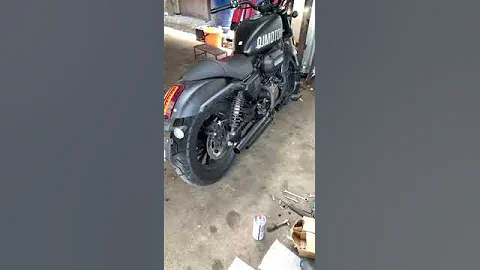 QJ MOTOR SRV250 CUSTOM EXHAUST SOUND #qjmotor  #srv250