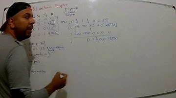 Investigación de Operaciones - Solución matriz Simplex Parte 1