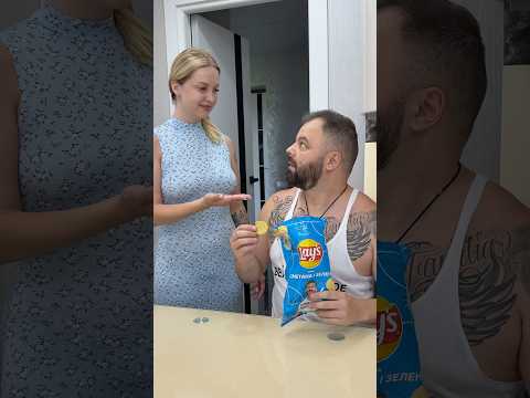 She Wanted ONE Chip… BIG Mistake 🤢😂 #funnycouple #funny #comedy