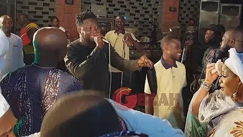 Omo Banke Storms The Stage Ask Drummers To Freestyle For Yomi Fabiyi's Mum To Dance In Heaven
