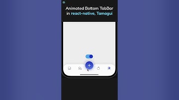 Animated Bottom TabBar in Tamagui, react-native | #shorts