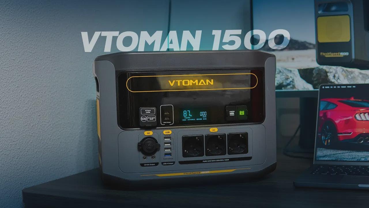 Central de Energia Superpotente Vtoman FLASHSPEED 1500 - YouTube