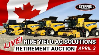 CANADIAN AUCTION: Live In-Person | Hire Yield Ag Solutions  🇨🇦 Wealth
