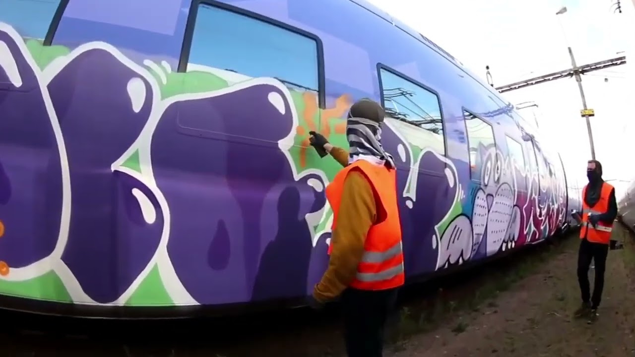 Swedish Graffiti on Trains - Section from Wolume 2