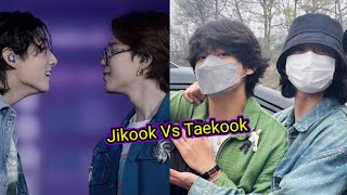 Fanservice vs Non-fanservice...Reality of jikook vs taekook...#taekook #jikook