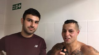 JAKE POLLARD'S REACTION TO HIS FIRST WIN BY UNANIMOUS DECISION WIN OVER LOUIS SMITHSON AT YORK HALL