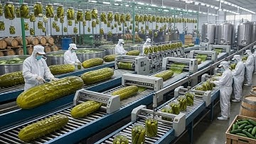How Pickles Are Made: Inside the Massive Cucumber Processing Factory